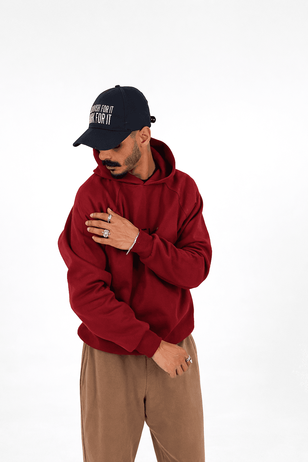 Burgundy Orbit Hoodie (12% OFF)